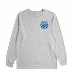 Hikerdelic Core Logo LS T-Shirt Grey Marl
