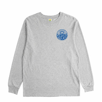 Hikerdelic Core Logo LS T-Shirt Grey Marl
