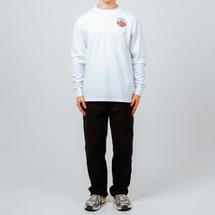 Hikerdelic Core Logo LS T-Shirt White