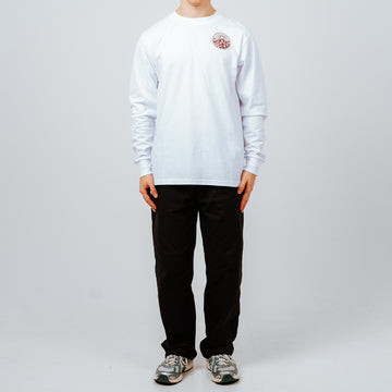 Hikerdelic Core Logo LS T-Shirt White