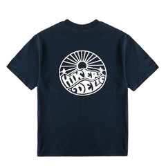 Hikerdelic Core Logo SS T-Shirt White / Navy
