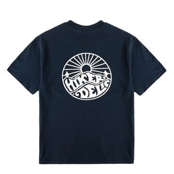 Hikerdelic Core Logo SS T-Shirt White / Navy