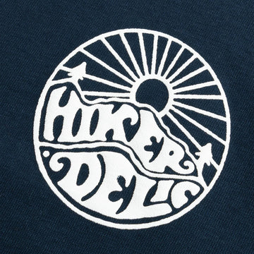 Hikerdelic Core Logo SS T-Shirt White / Navy