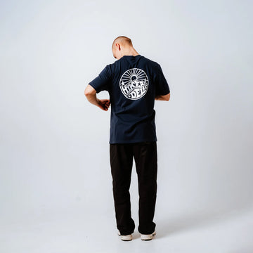 Hikerdelic Core Logo SS T-Shirt White / Navy