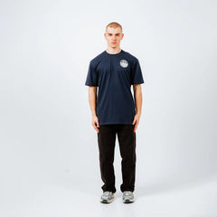 Hikerdelic Core Logo SS T-Shirt White / Navy