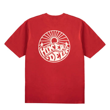 Hikerdelic Core Logo T-Shirt Red - Parasol Store