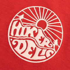 Hikerdelic Core Logo T-Shirt Red - Parasol Store