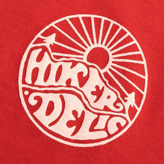 Hikerdelic Core Logo T-Shirt Red - Parasol Store
