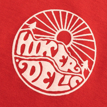 Hikerdelic Core Logo T-Shirt Red - Parasol Store
