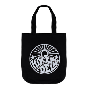 Hikerdelic Core Logo Tote Bag Black - Parasol Store