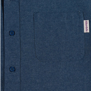Hikerdelic Downtime Chambray Shirt Indigo Blue - Parasol Store