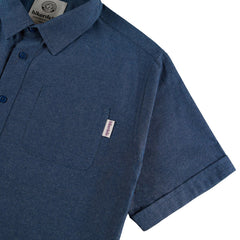 Hikerdelic Downtime Chambray Shirt Indigo Blue - Parasol Store