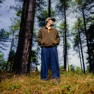 Hikerdelic Drifter Fleece Olive / Orange - Parasol Store