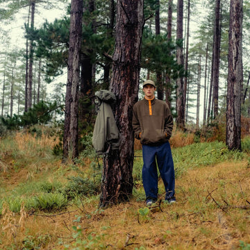 Hikerdelic Drifter Fleece Olive / Orange - Parasol Store