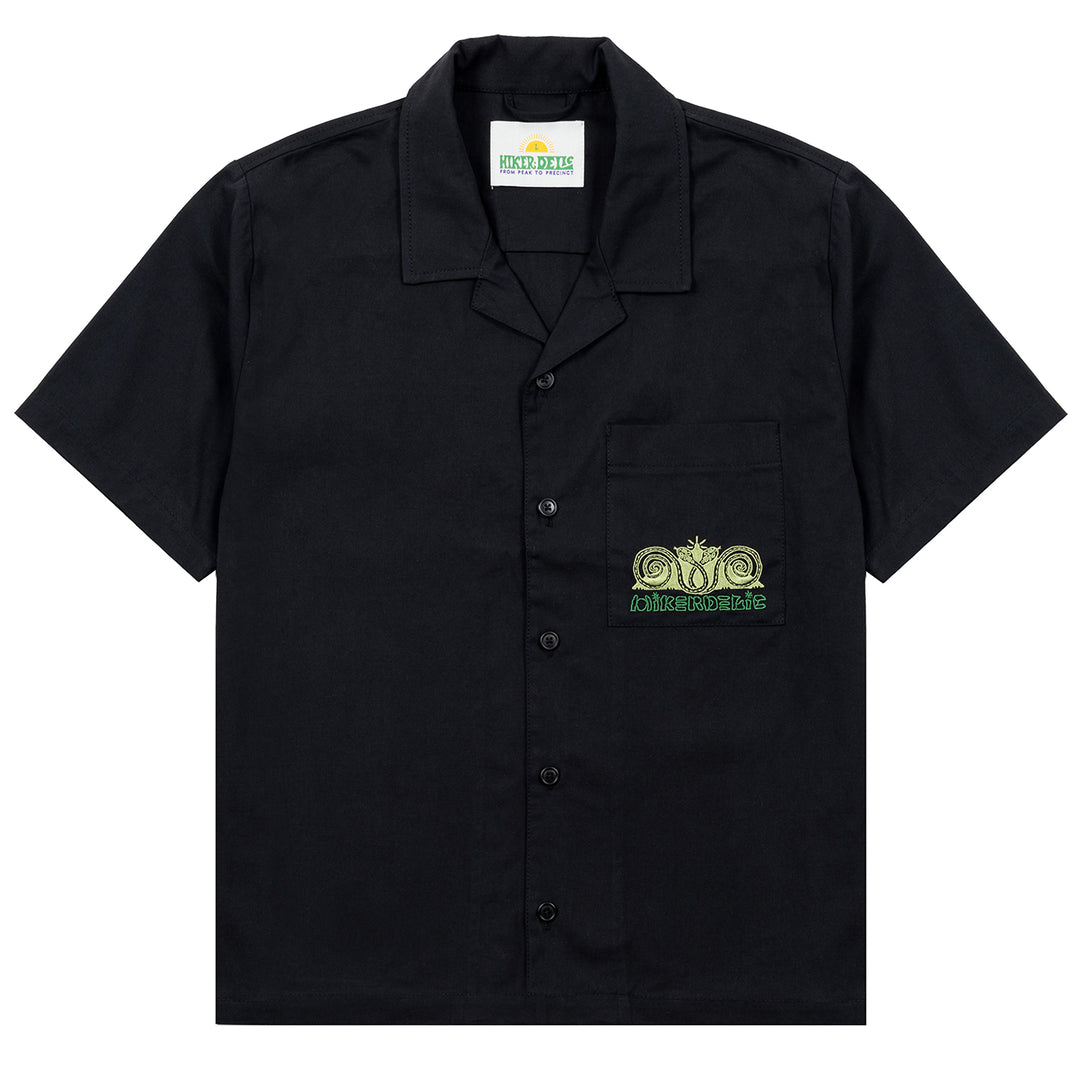 Hikerdelic Imbolc Short Sleeve Shirt Black - Parasol Store