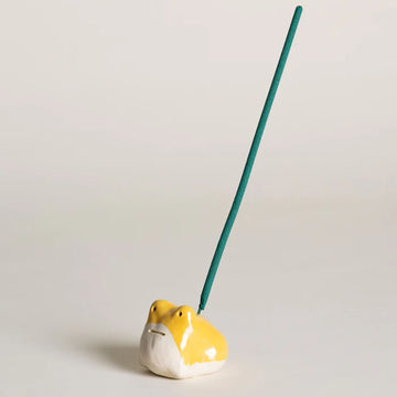Hikerdelic Kaeru Ceramic Incense Holder Yellow - Parasol Store