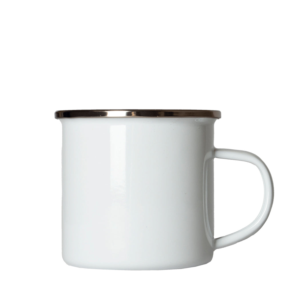 Hikerdelic Kaeru Enamel Mug White - Parasol Store