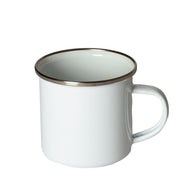 Hikerdelic Kaeru Enamel Mug White - Parasol Store