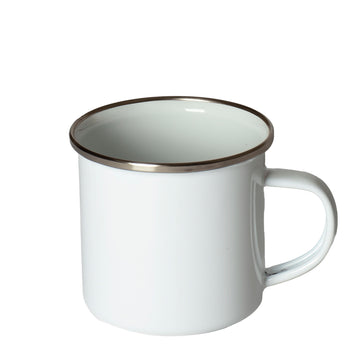 Hikerdelic Kaeru Enamel Mug White - Parasol Store