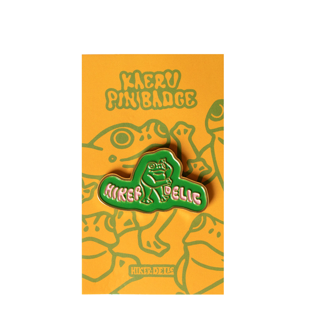 Hikerdelic Kaeru Pin Badge Green - Parasol Store