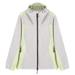 Hikerdelic Mucker Packable Jacket - Light Taupe / Washed Lime - Parasol Store