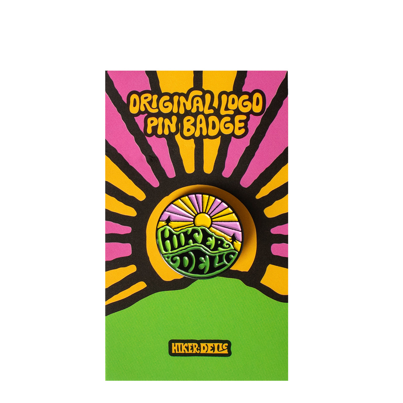 Hikerdelic Original Logo Pin Badge Multi - Parasol Store