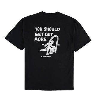Hikerdelic Out More SS T-shirt Black - Parasol Store