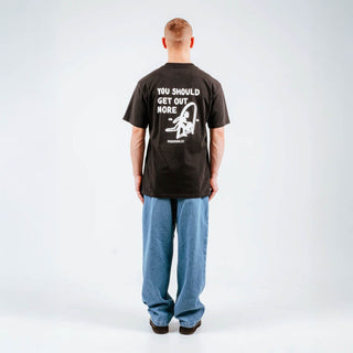 Hikerdelic Out More SS T-shirt Black - Parasol Store