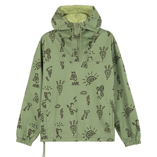 Hikerdelic Petroglyph Conway Smock Jacket Khaki - Parasol Store