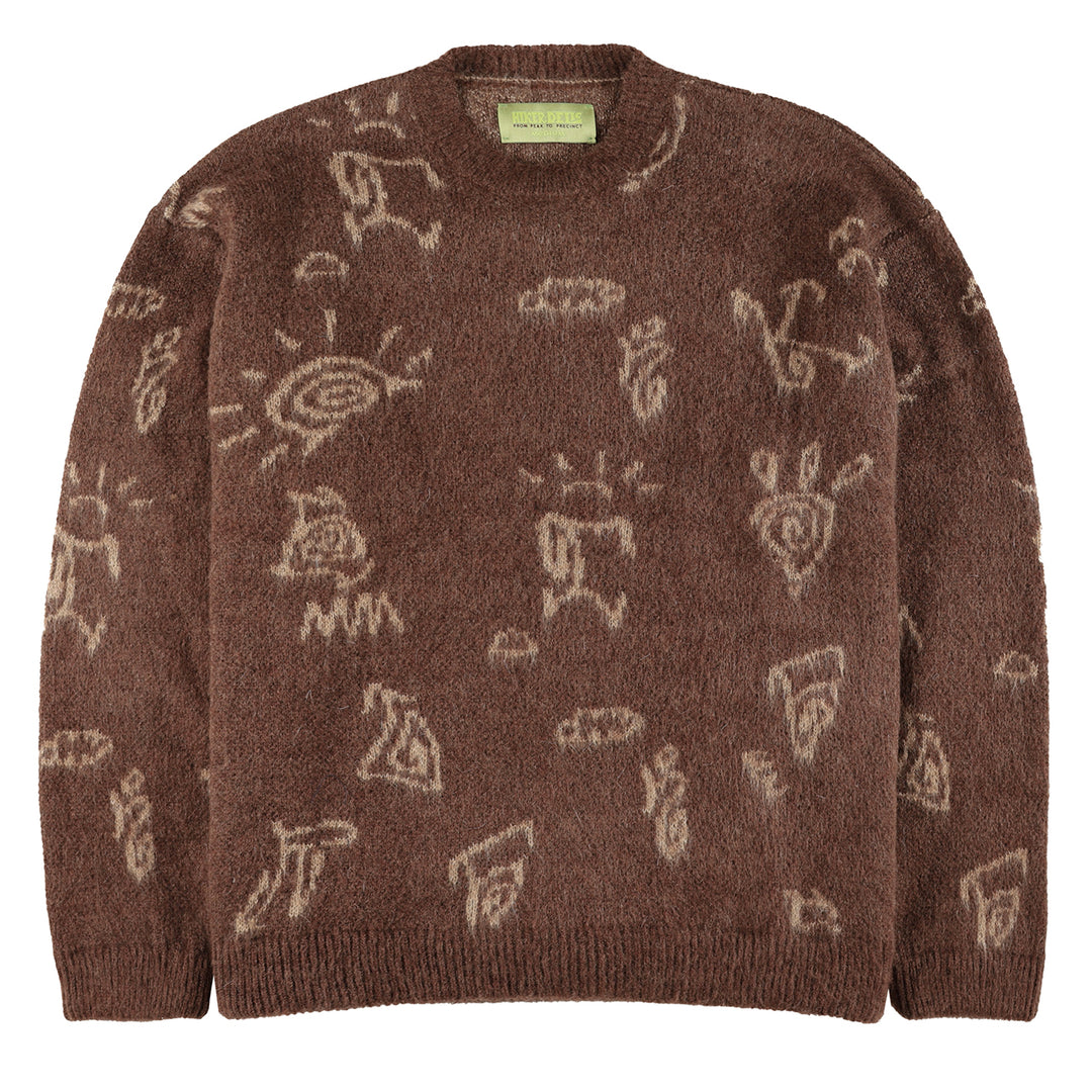 Hikerdelic Petroglyph Knitted Jumper Washed Bark - Parasol Store