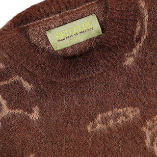 Hikerdelic Petroglyph Knitted Jumper Washed Bark - Parasol Store