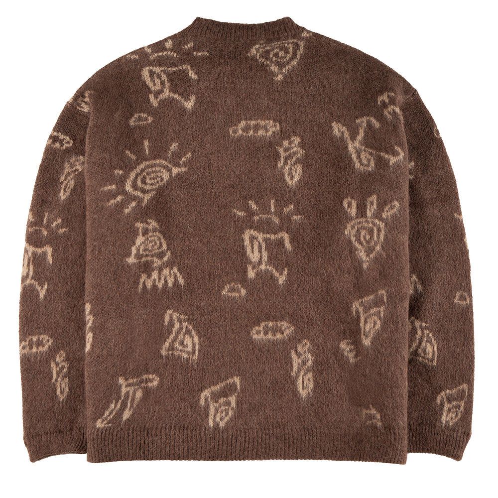 Hikerdelic Petroglyph Knitted Jumper Washed Bark - Parasol Store