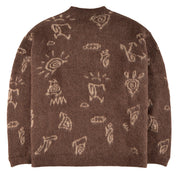 Hikerdelic Petroglyph Knitted Jumper Washed Bark - Parasol Store