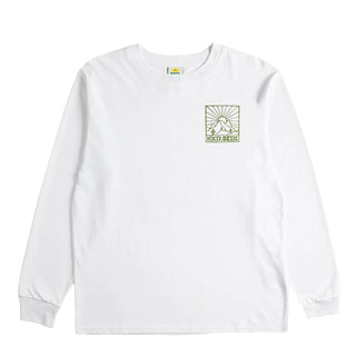 Hikerdelic Quad Logo LS T-Shirt White - Parasol Store