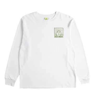 Hikerdelic Quad Logo LS T-Shirt White - Parasol Store