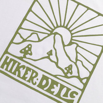 Hikerdelic Quad Logo LS T-Shirt White - Parasol Store