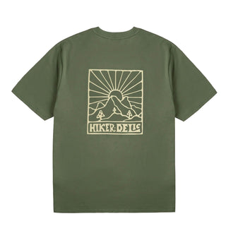 Hikerdelic Quad Logo T-Shirt Sage - Parasol Store