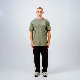 Hikerdelic Quad Logo T-Shirt Sage - Parasol Store