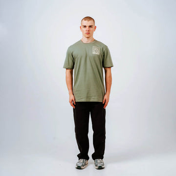 Hikerdelic Quad Logo T-Shirt Sage - Parasol Store