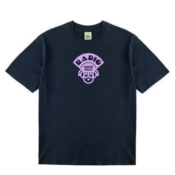 Hikerdelic Radio Logo SS T-Shirt Navy