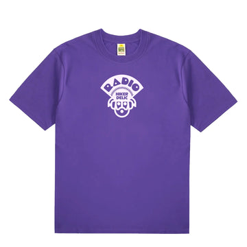 Hikerdelic Radio Logo SS T-Shirt Purple
