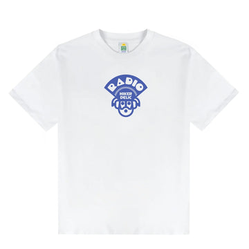 Hikerdelic Radio Logo SS T-Shirt White