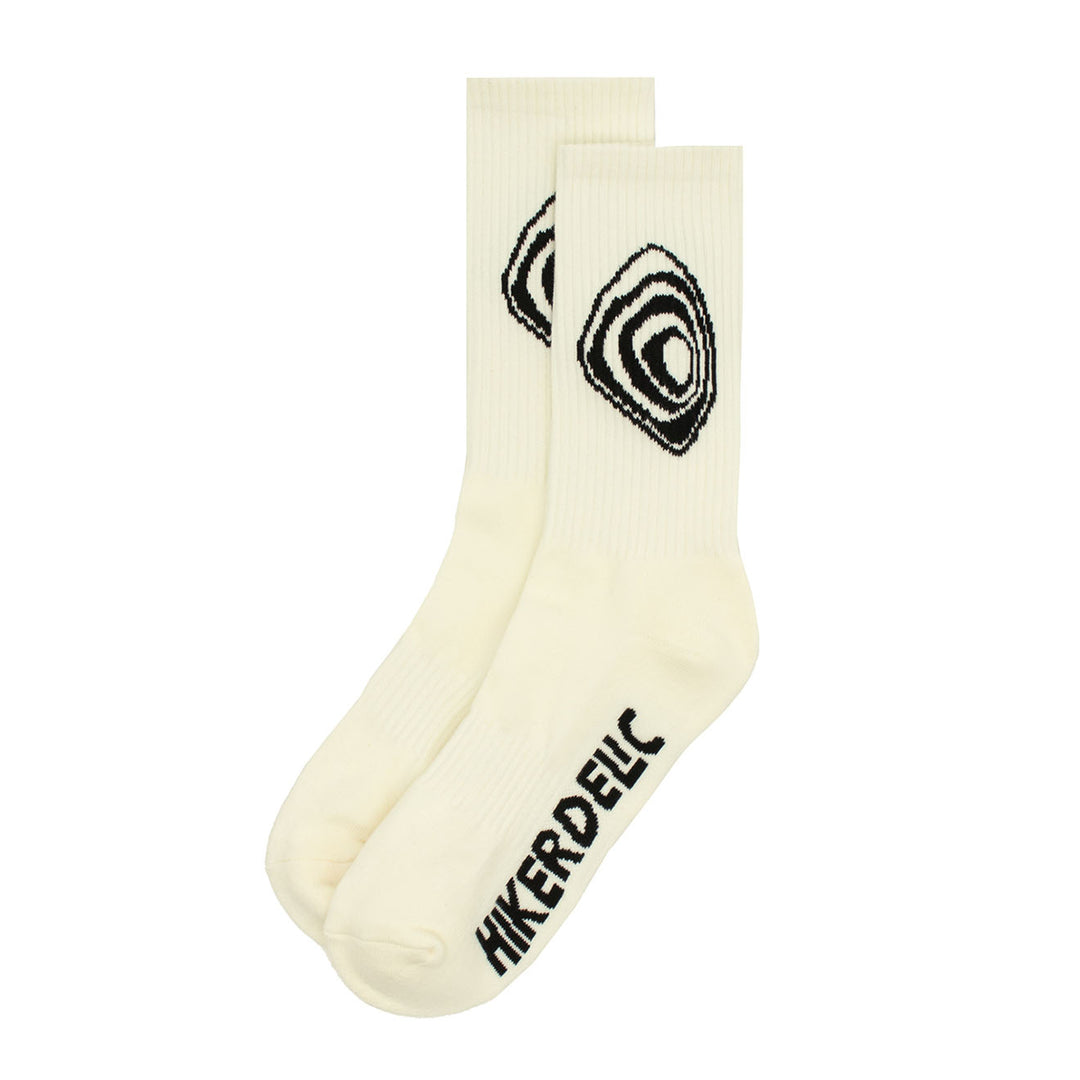 Hikerdelic Sabio Graphic Sock White - Parasol Store