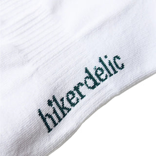 Hikerdelic Trip Socks White / Dark Green - Parasol Store