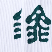 Hikerdelic Trip Socks White / Dark Green - Parasol Store