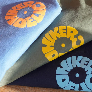 Hikerdelic Vinyl Logo T-Shirt Indigo Blue - Parasol Store