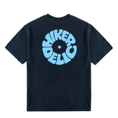 Hikerdelic Vinyl Logo T-Shirt Navy - Parasol Store