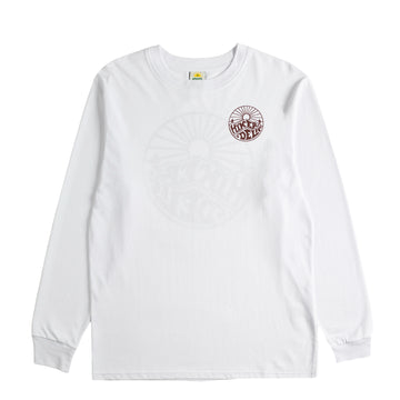 Hikerdelic Core Logo LS T-Shirt White
