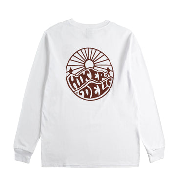 Hikerdelic Core Logo LS T-Shirt White