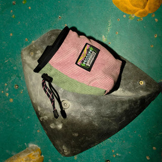Hikerdelic x Psychi Bouldering Bag Green / Pink - Parasol Store